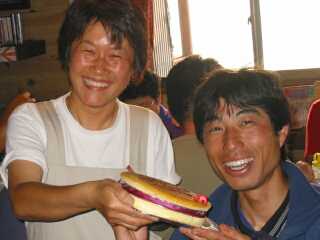 由起子さんがボッカしてくれたチーズケーキで 由起子さんがボッカしてくれたチーズケーキで