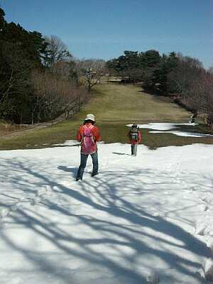 上ノ山園地。少し雪がありました。の画像