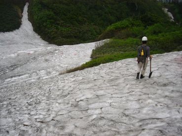 水平道には、未だ雪があります　　05.7.15　　の画像