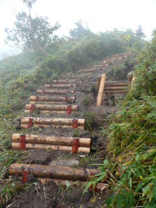 山頂までの登山道にて　　　07.10.1の画像