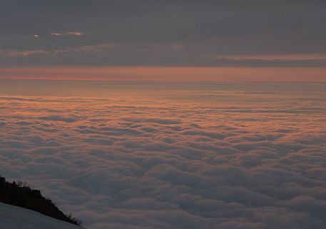 赤く染まっての画像