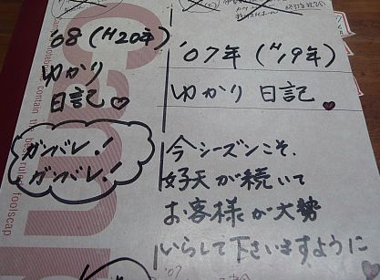 これは、私の個人的“日記”　　　メモを書いたり、備忘録みたいなものの画像