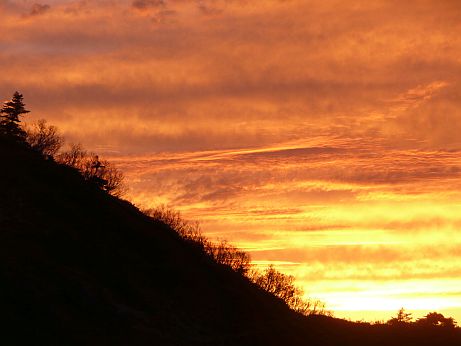 朝日小屋から　シーズン最後の、夕暮れ時　　08.10.14　　　の画像