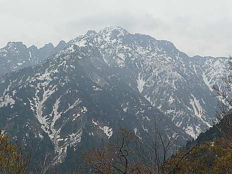 中山から見る、今日の剱岳と早月尾根 am11:00頃 写真