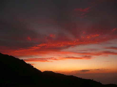 今日の夕焼け pm6:00頃 写真