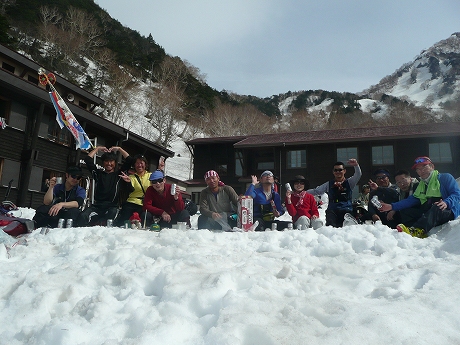 楽しかった、蓮華温泉山スキーツアー 2012.4.29~30 写真